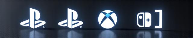 PC, PlayStation, Xbox ve Nintendo Switch logoları